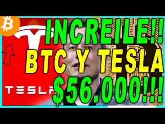 ?HISTORICO!!!!? TESLA COMPRA BITCOIN Y SE ENCAMINA A LOS $56.000 MUY PRONTO!!!! | BITCOIN HOY