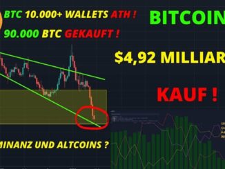 BITCOIN 4,92 MILLIARDEN DOLLAR KAUF ! BTC WHALE ADRESSEN ALLZEITHOCH ! Bitcoin Chartanalyse / News