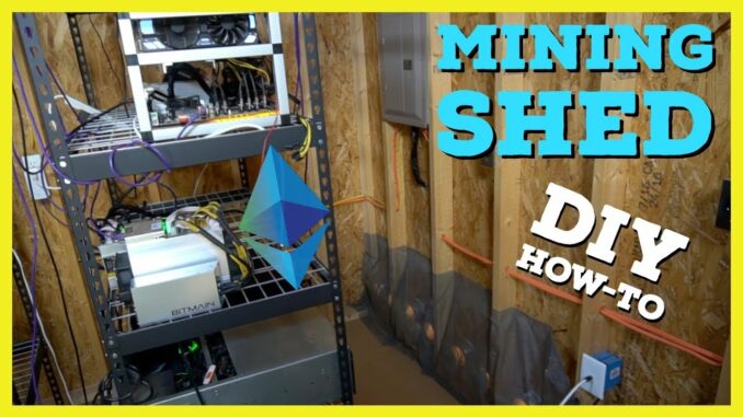 How To Build Cryptocurrency Mining Shed | What I learned Mining @ Home