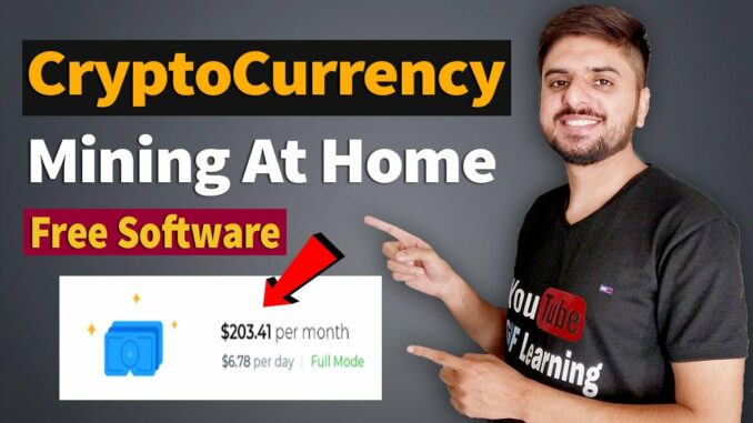 Most Easiest Way To Mine Cryptocurrency at Home | Free Mining Software in 2021