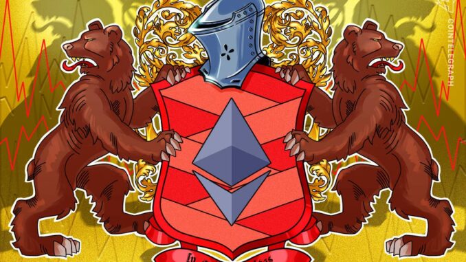 Ethereum 'head & shoulders' chart pattern puts ETH price at Ethereum 'head & shoulders' chart pattern puts ETH price at risk of dropping to $2K