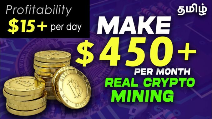 Real Crypto Mining - The Easiest Way To Mine Cryptocurrency At Home Per Month 0.01BTC.!!