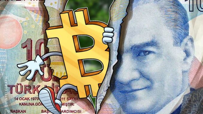Bitcoin hits new all-time high in Turkey as fiat currency lira goes into freefall