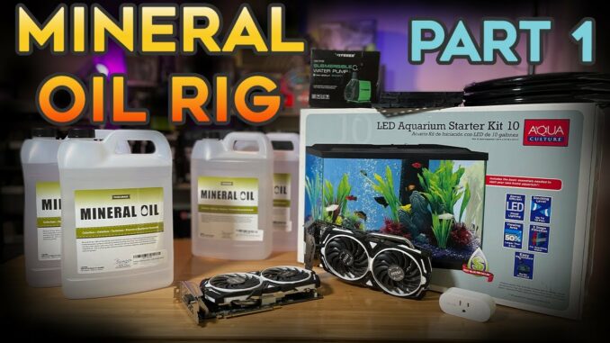 Mineral Oil Submerged GPU Crypto Mining Rig Build - Part 1