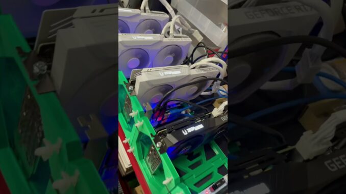 Ethereum Mining GPU | 4x Splitter On A Riser UPDATE
