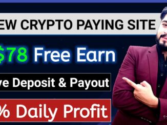 Get Paid 78$ With New Crypto Earning Site Withdraw Proof | Cryptocurrency Mining Low Investment