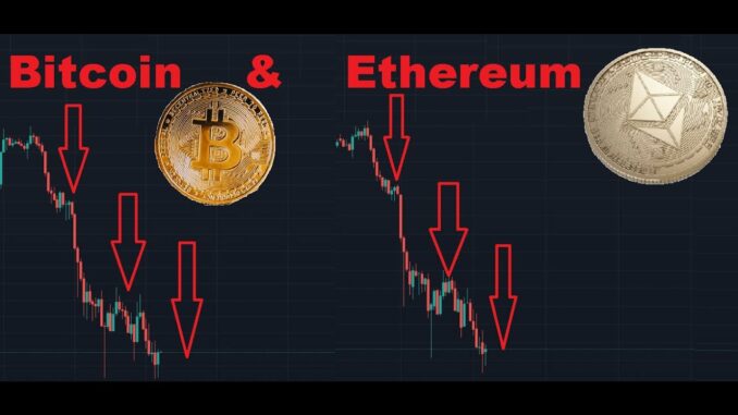 Bitcoin 58500$ -16% bisher, Ethereum 4060$ -16,5% bisher weiterhin auf Talfahrt!! Wann is Schluss??