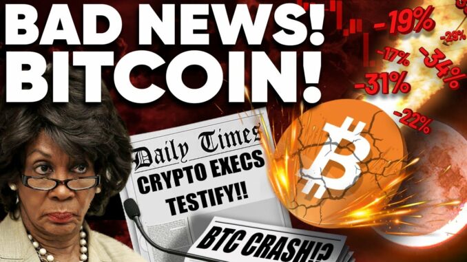 WARNING! Bitcoin Will Have BAD NEWS! Tomorrow It BEGINS!!