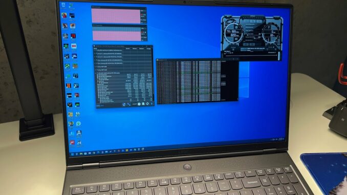 Lenovo Legion 7 w/RTX 3080 - My Cryptocurrency Mining Profitability