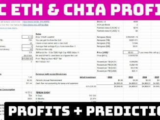 Bitcoin Ethereum Mining and Chia Farming Profits + Crypto Price Predictions