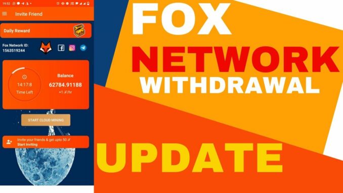 #Fox Network Mining Update about withdrawal & exchange #fox #pi #nft #crypto #mining