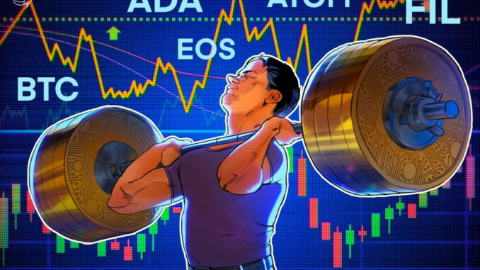 A range-break from Bitcoin could trigger buying in ADA, ATOM, FIL and EOS this week