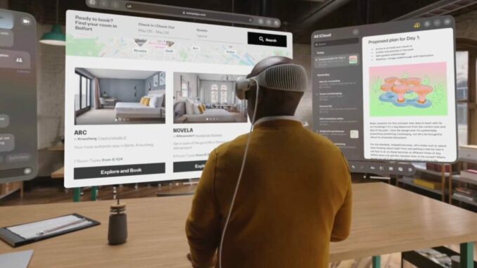 Apple to fix gaming? SEC hates Metaverse, Logan Paul trolled A man uses Apple Vision Pro