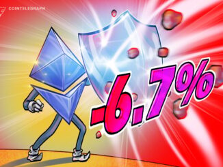 ETH Down Only 6.7% Following Friday's Crypto Market Crash