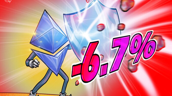 ETH Down Only 6.7% Following Friday's Crypto Market Crash ETH Down Only 6.7% Following Friday's Crypto Market Crash